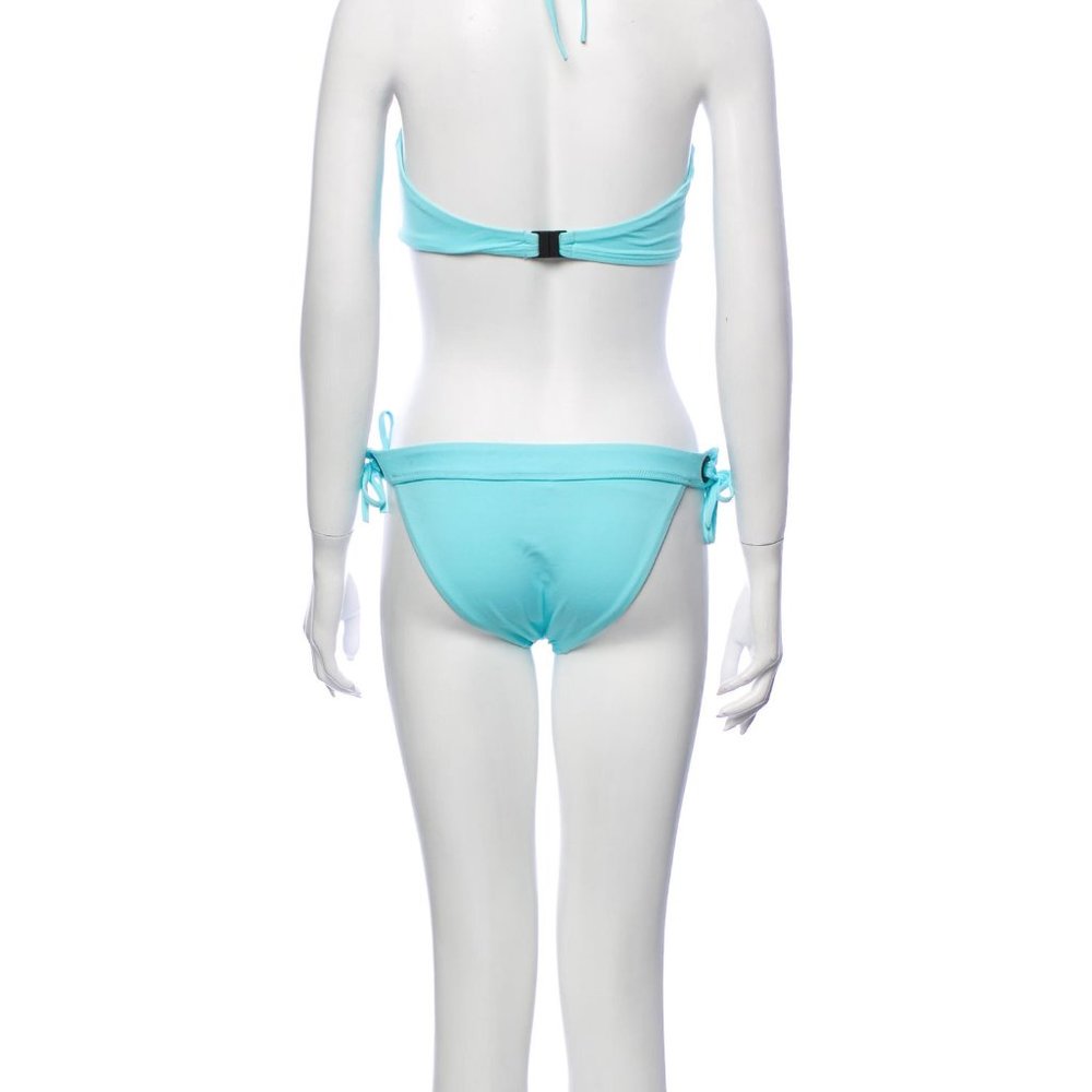 REDUCED NWT Proenza Schouler Swimsuit Bikini AQUA BLUE L - Picture 3 of 3